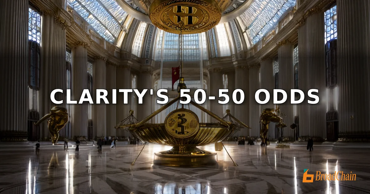 Galaxy：CLARITY法案の2026年成立確率は約50-50、5月が重要な窓口
