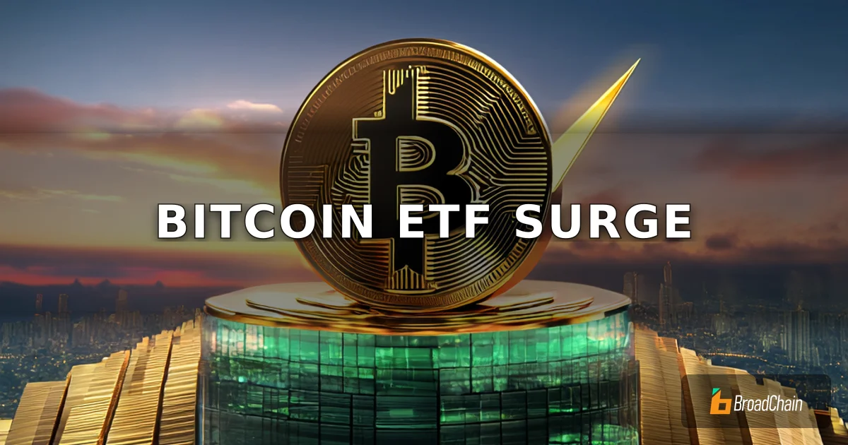 比特幣ETF連續8日淨流入，4月吸金24.3億美元創年內最佳