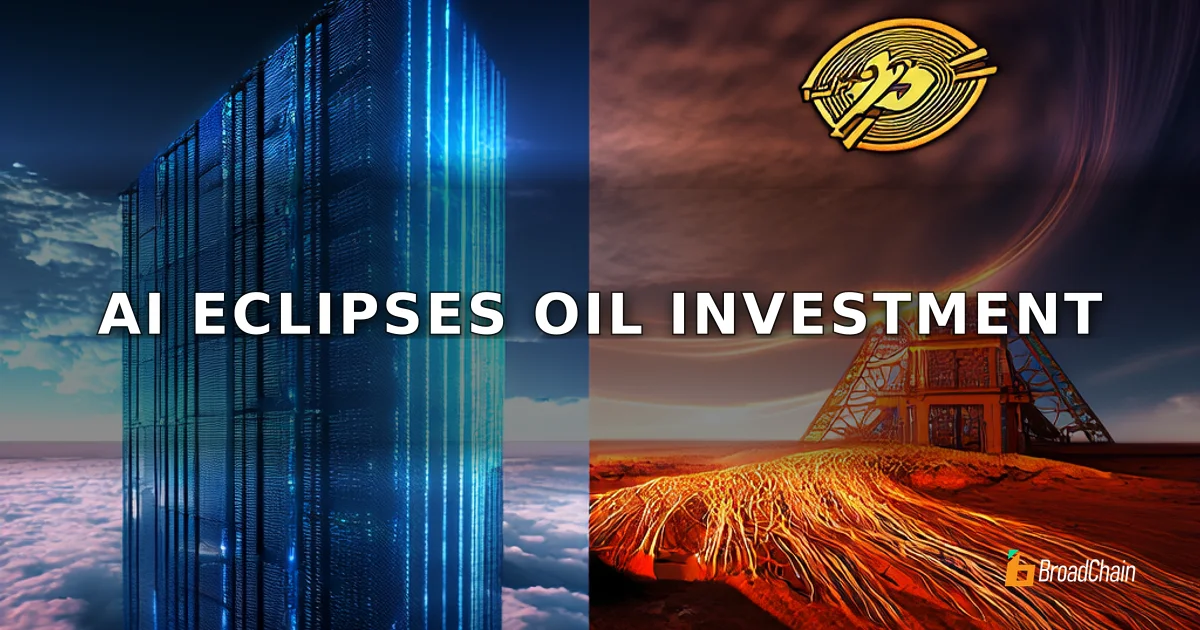 บริษัทเทคโนโลยีชั้นนำ 5 แห่งใช้จ่ายด้าน AI เกิน 400,000 ล้านดอลลาร์สหรัฐ แซงหน้าการลงทุนในน้ำมันและก๊าซ