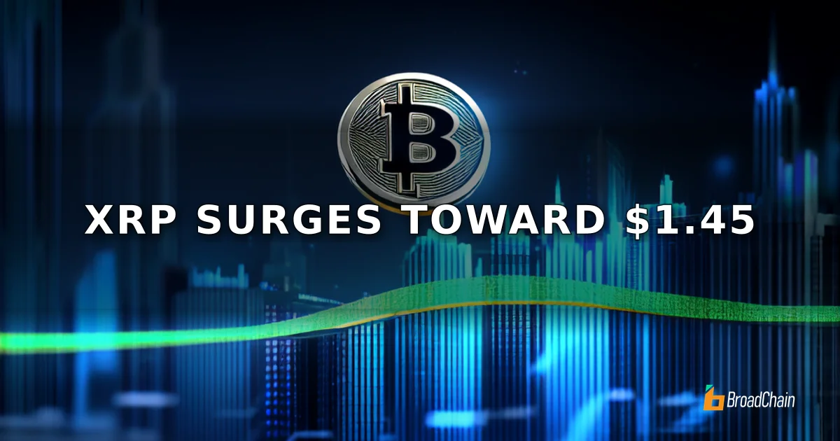 XRP พุ่งแตะแนวต้าน 1.45 ดอลลาร์ ตัวชี้วัดทางเทคนิคมีแนวโน้มเป็นบวก